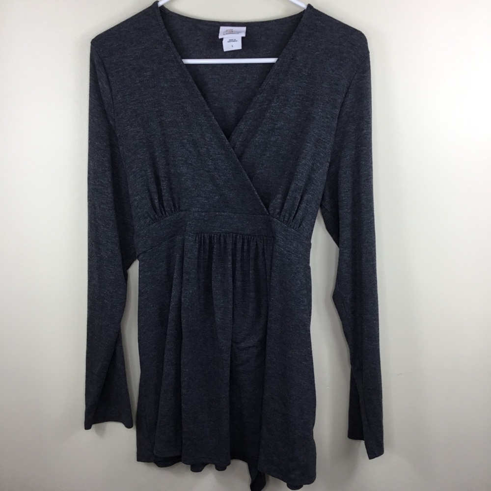 Oh Baby Motherhood V Neck Tie Back Sweater Large